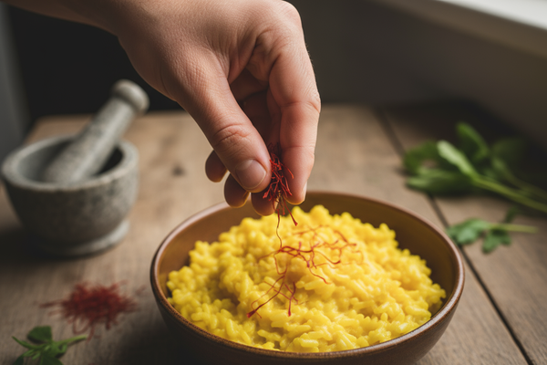 das ist gut aber bitte safran in der hand halten keine petersille 